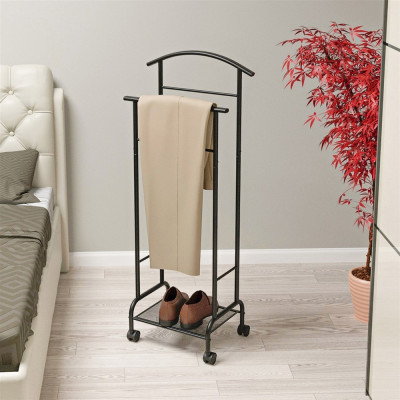 Вешалка металлическая костюмная 47*30*114 см черный Римини 2М ЗМИ Вешалка металлическая костюмная 47*30*114 см черный Римини 2М ЗМИ