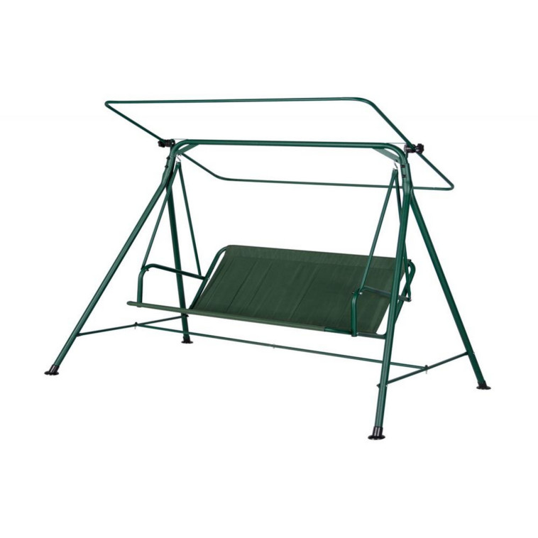 Фото Качели садовые Удачная мебель Куба, зеленый, до 170кг, 1850*1060*1485мм