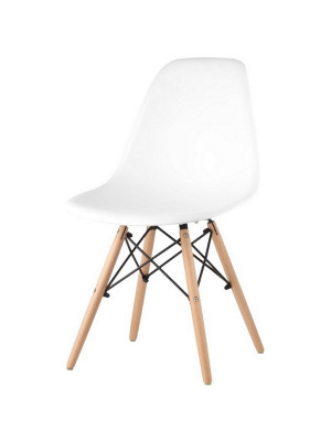 Стул полипропилен до100 кг белый Eames