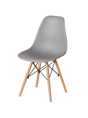 Стул полипропилен до100 кг светло-серый Eames