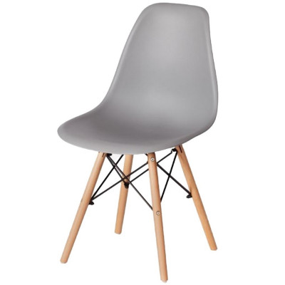 Стул полипропилен до100 кг светло-серый Eames