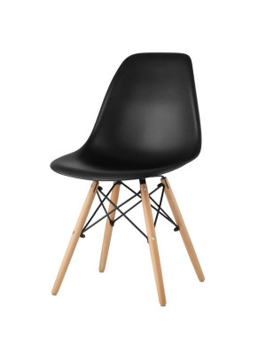 Стул полипропилен до100 кг черный Eames