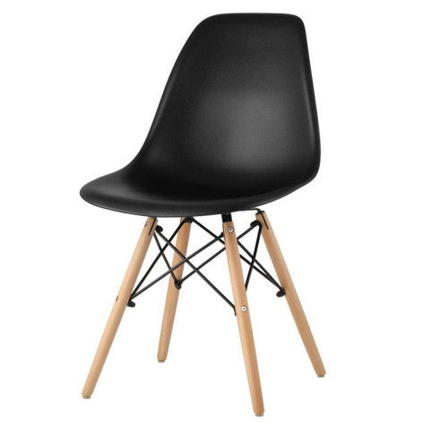 Стул полипропилен до100 кг черный Eames