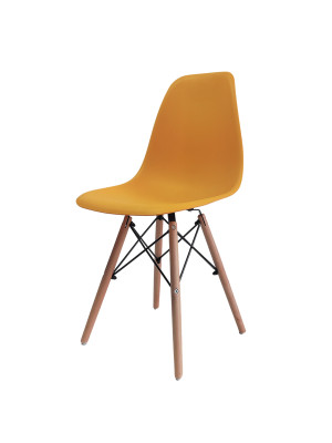 Стул полипропилен до100 кг желтый Eames