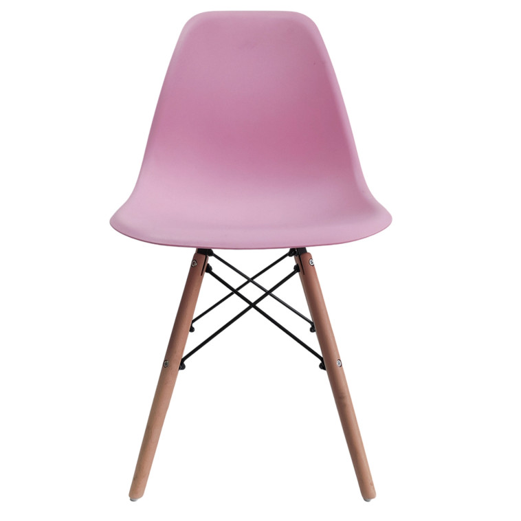 Картинка Стул полипропилен до100 кг розовый Eames