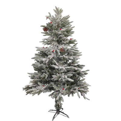 Ель искусственная 210 см побеги литые 60% шишки ягоды белый иней 85-210CM Fex Ель искусственная 210 см побеги литые 60% шишки ягоды белый иней 85-210CM Fex