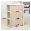 Мини изображение Комод пластиковый 3-х секционный 475х300х710 мм бежевый Колорит Альтернатива