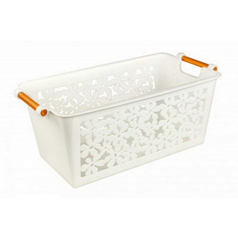 Корзина пластиковая  3,9 л 245х145х110 мм микс Романтика Альтернатива