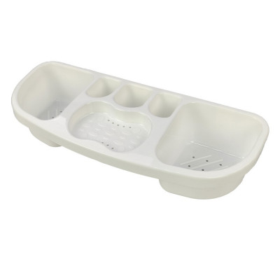 Полка пластиковая для ванной 39х14,5х7,5 см навесная в ассортименте Альтернатива