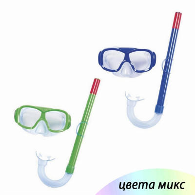 Набор для плавания от 7 лет маска трубка ассорти BestWay