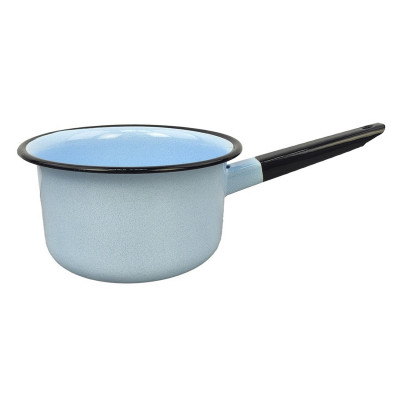 Ковш эмалированный 2 л без крышки серо-голубой Стальэмаль