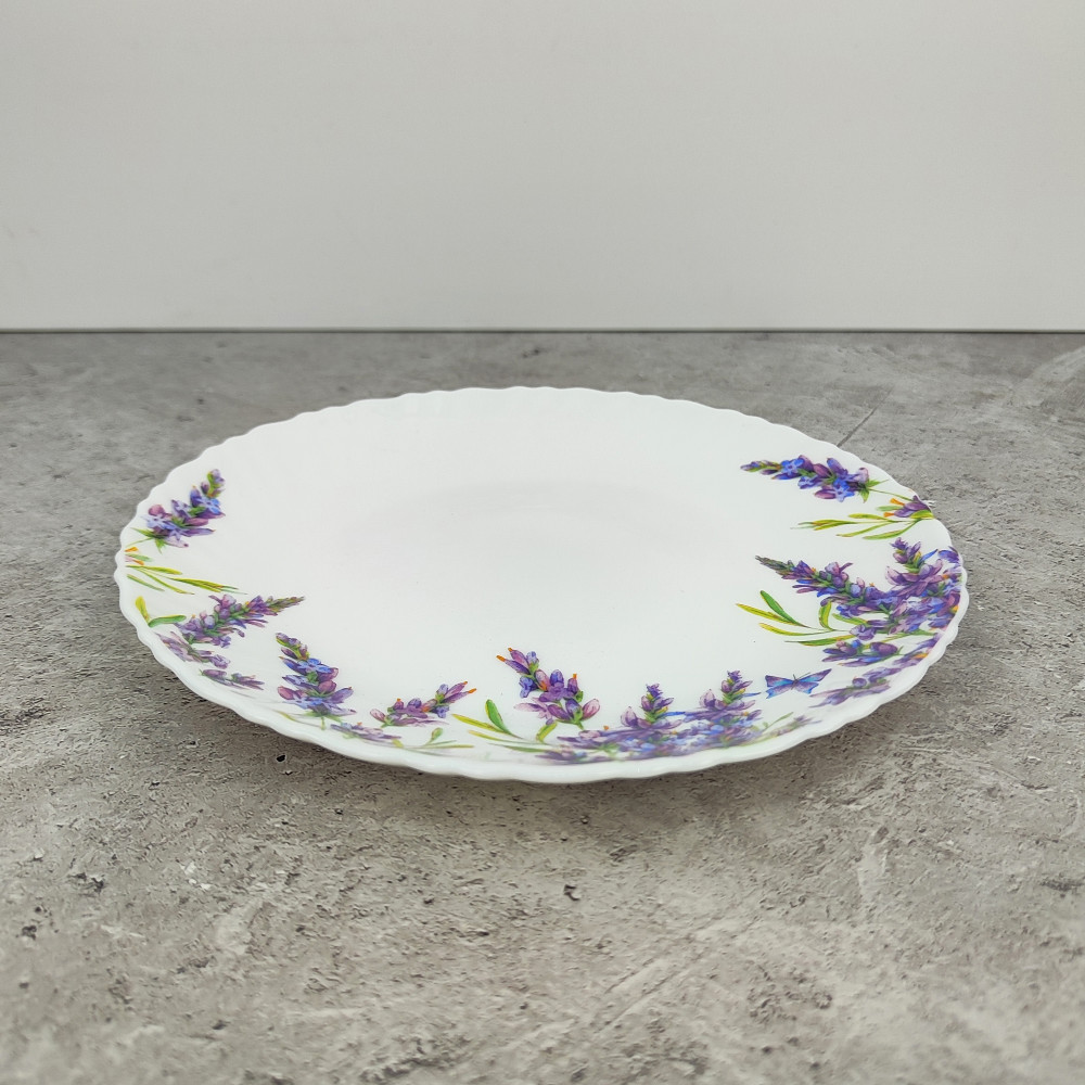 Тарелка стеклокерамическая десертная 19 см Lavender Коралл