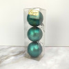 Мини фотография Набор пластиковых шаров d-6 см 3 шт темный нефрит Матовый Серпантин