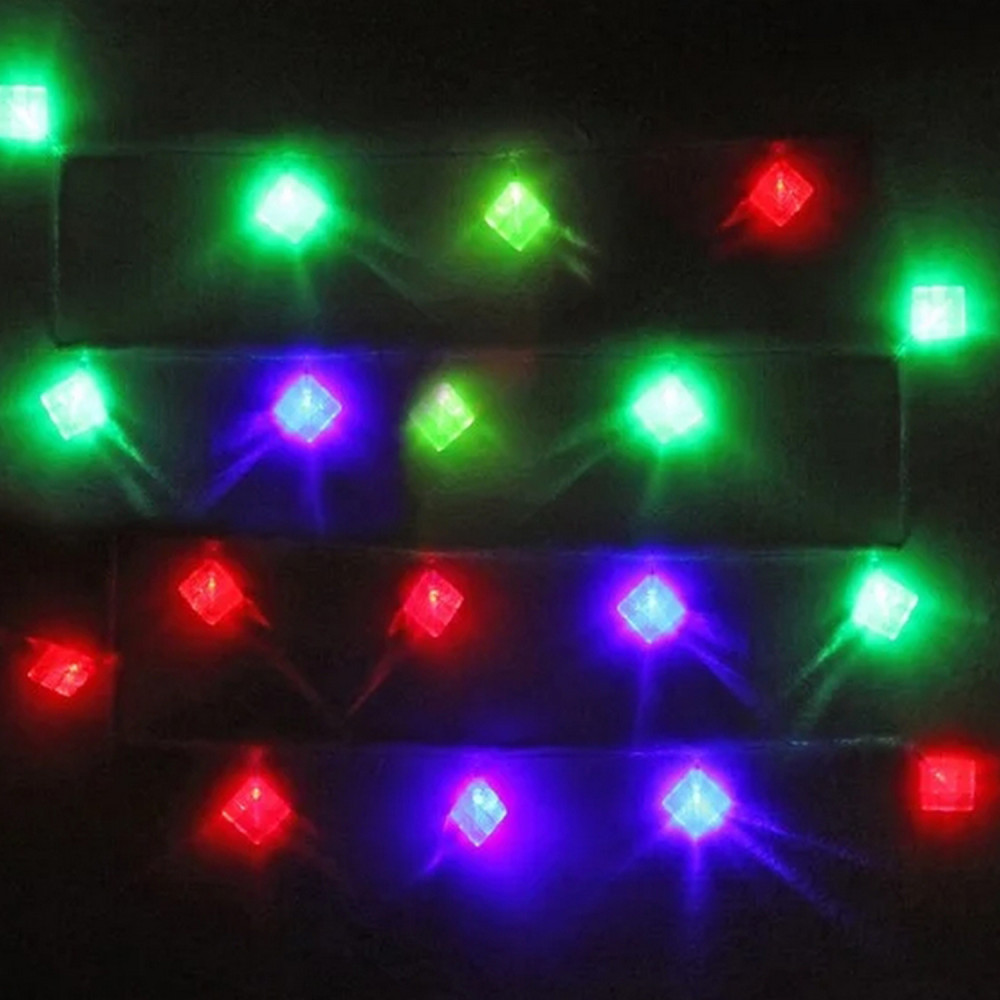 Гирлянда светодиодная  4 м 20 led ромбик авторежим IP-20 RG/RB Серпантин