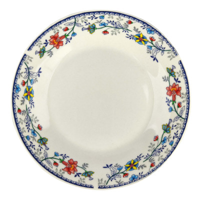 Тарелка фарфоровая десертная 20 см Флорис Коралл