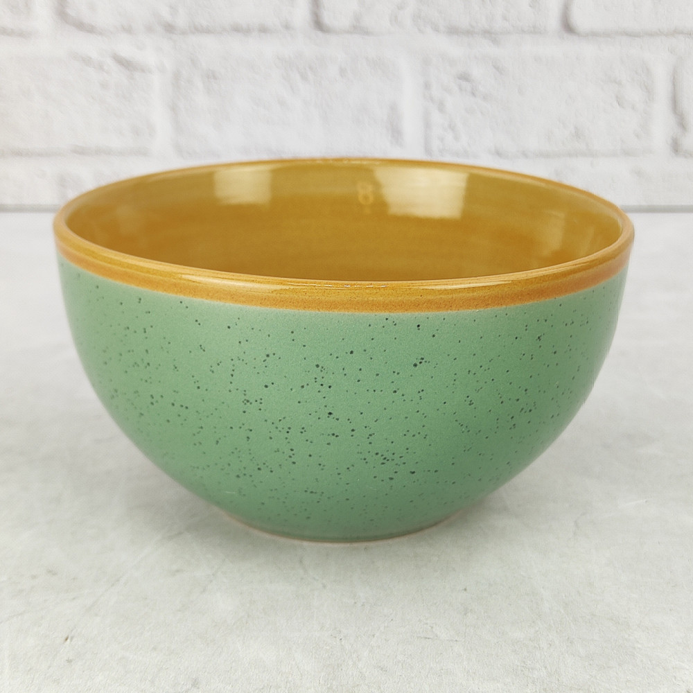 Салатник керамический  14 см 760 мл Stone green Коралл