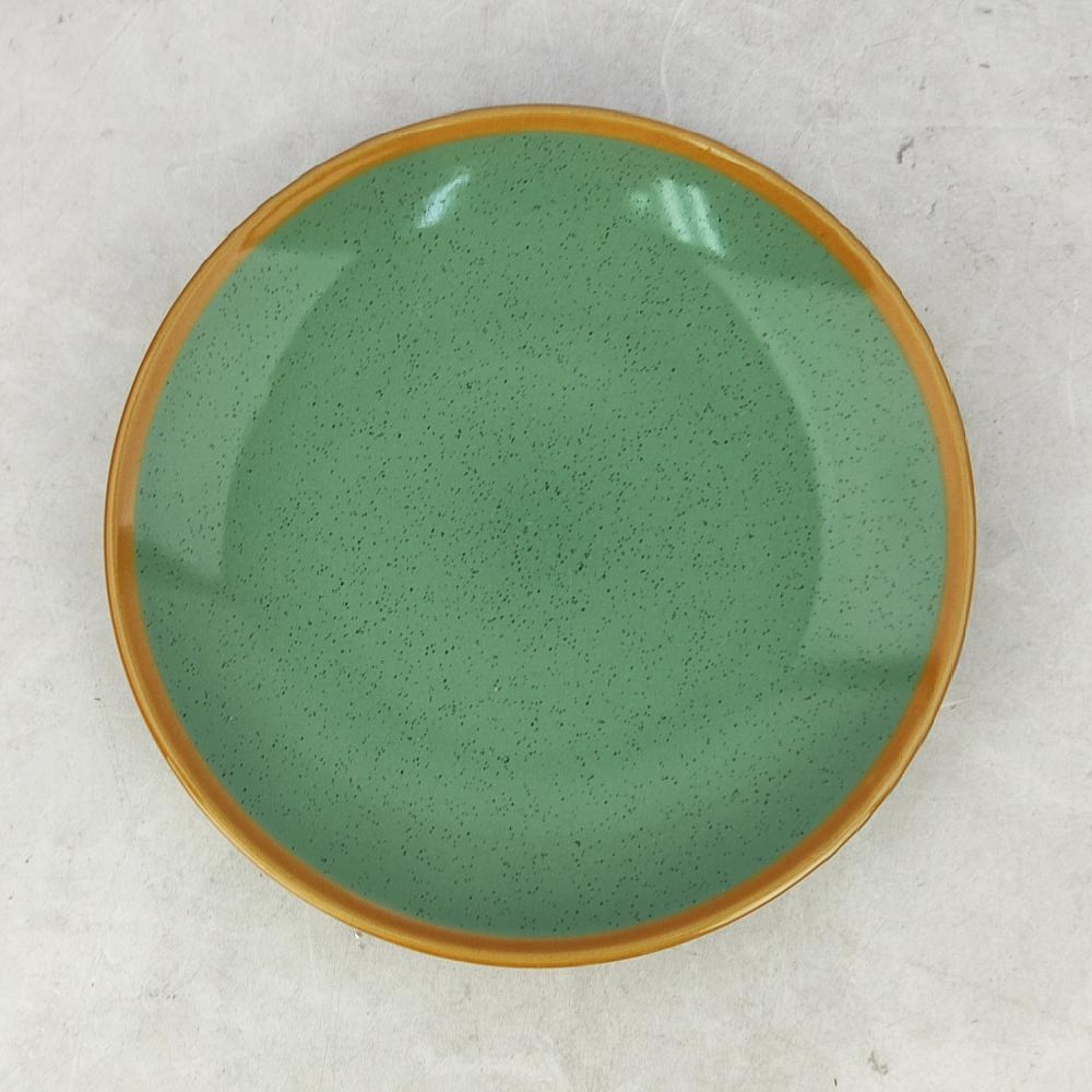 Тарелка керамическая десертная  20 см Stone green Коралл