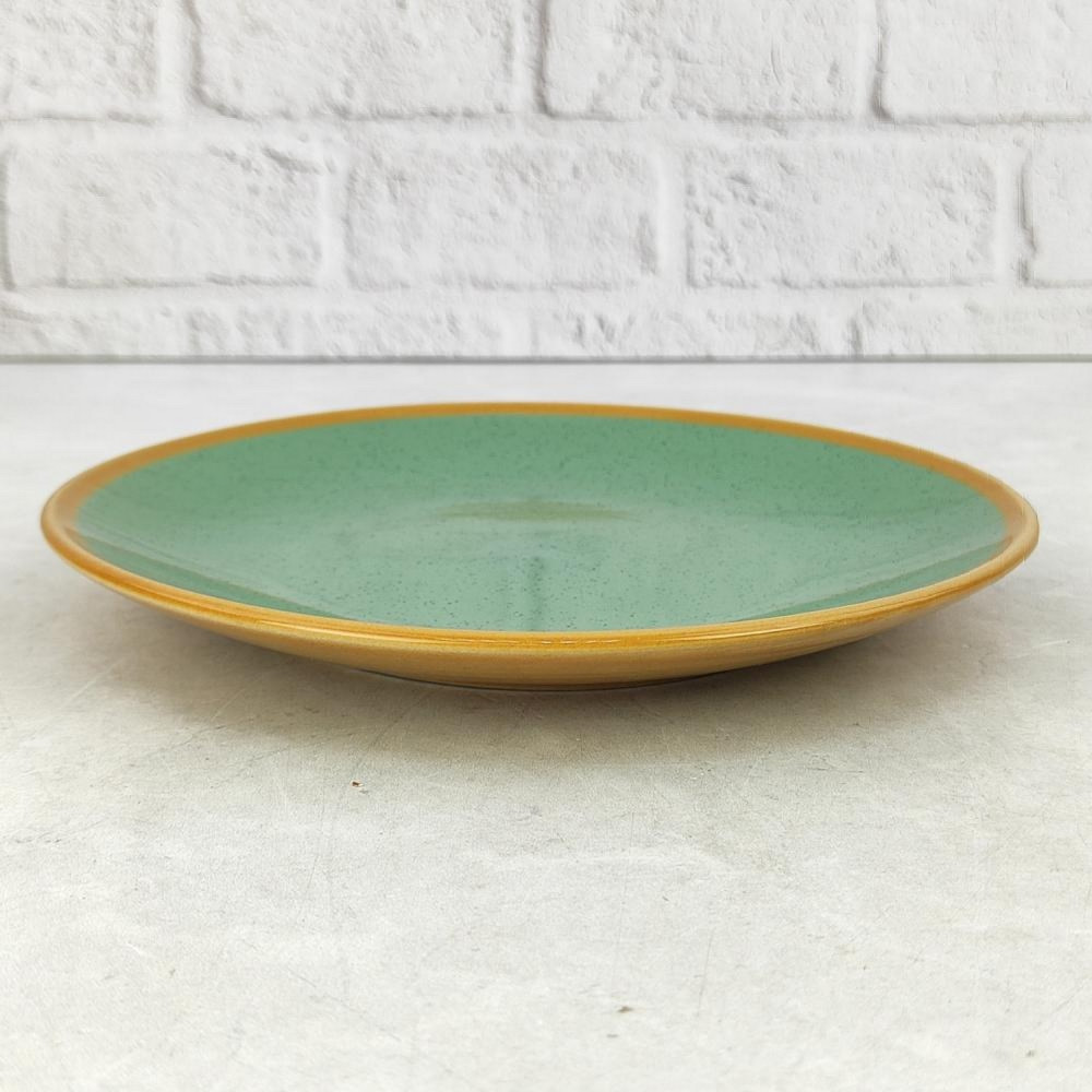 Тарелка керамическая десертная  20 см Stone green Коралл