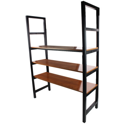 Стелаж металлический 3-х ярусный 80х30х108 см дерев полки Baizheng Стелаж металлический 3-х ярусный 80х30х108 см дерев полки Baizheng