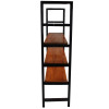 Мини изображение Стелаж металлический 3-х ярусный 80х30х108 см дерев полки Baizheng