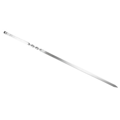 Шампур нерж сталь плоский 65*1,8 см толщина 3 мм рабочая часть 45 см для люля-кебаб виток Шампур нерж сталь плоский 65*1,8 см толщина 3 мм рабочая часть 45 см для люля-кебаб виток