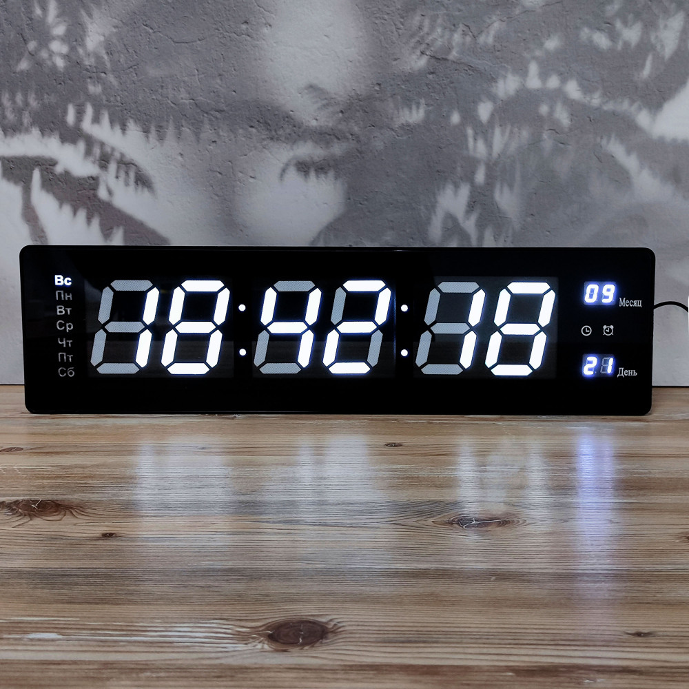 Часы электронные настольные 16х5,5 см led дисплей BZ-GH712 Baizheng