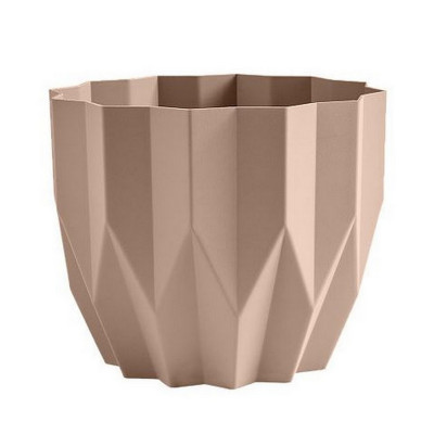 Кашпо пластиковое  3 л мокачино Геометрия Bmc