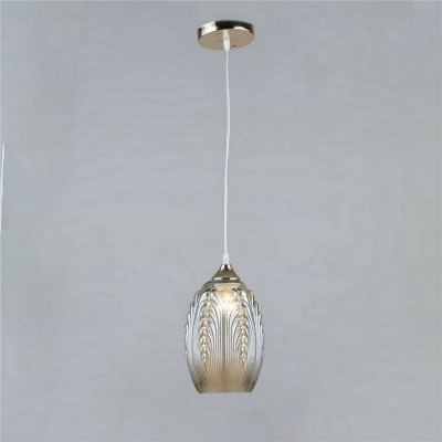 Люстра кухонная 1 плафон 15*22*80 см Е27 60Вт 4м2 плафон стекло золото Baizheng Люстра кухонная 1 плафон 15*22*80 см Е27 60Вт 4м2 плафон стекло золото Baizheng