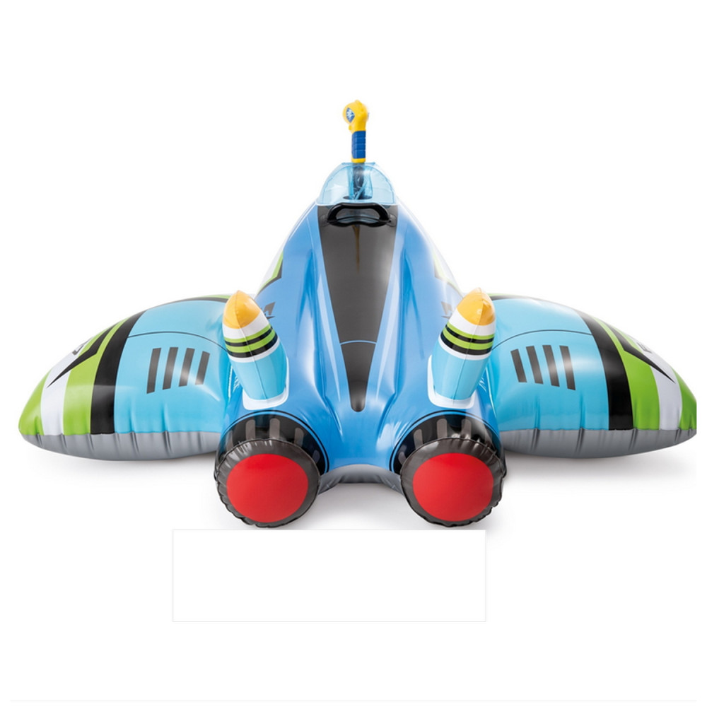 Игрушка для катания верхом 117*77 см с водным пистолетом микс Самолет Intex