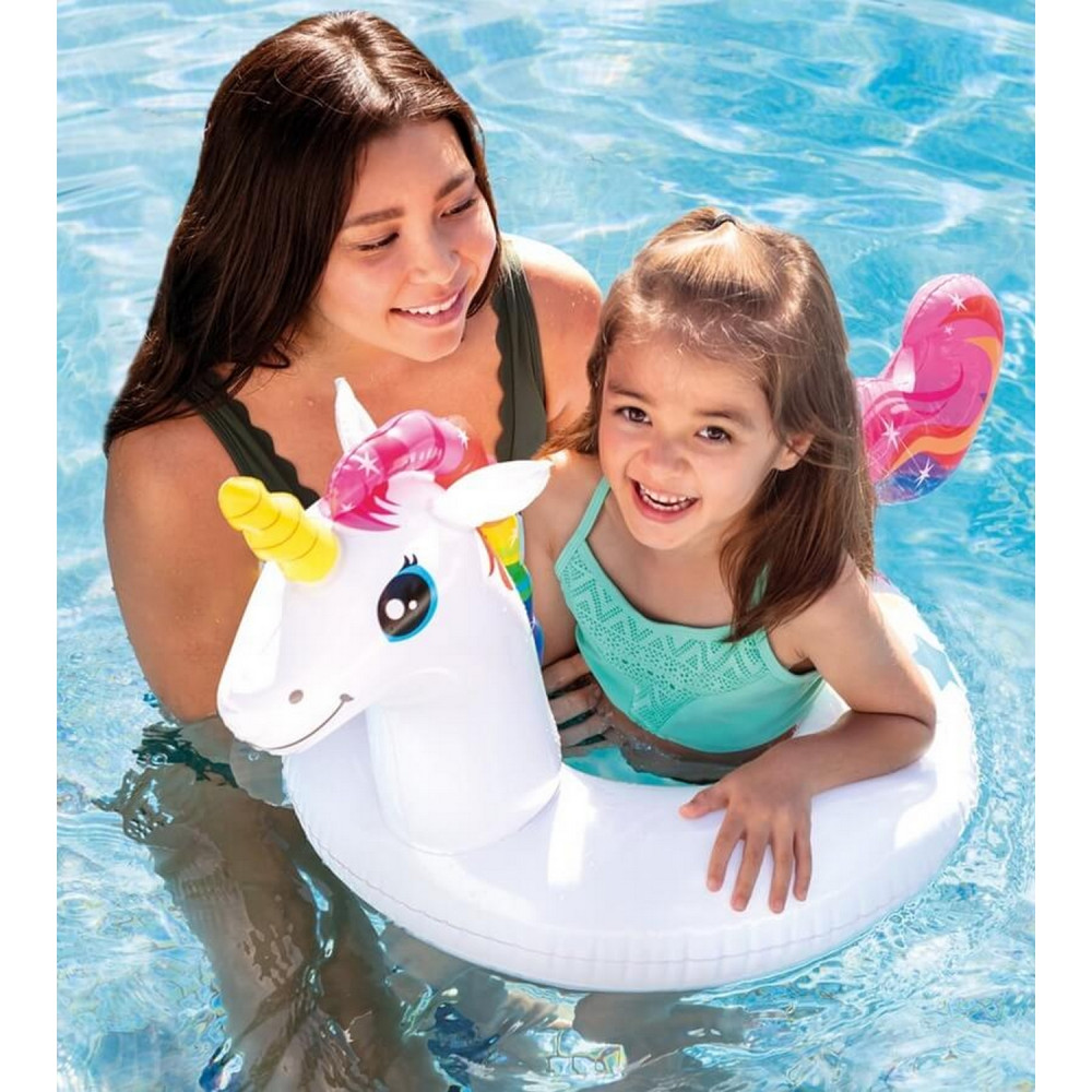 Круг для плавания 107*58 см 3-6 лет микс Животные Intex