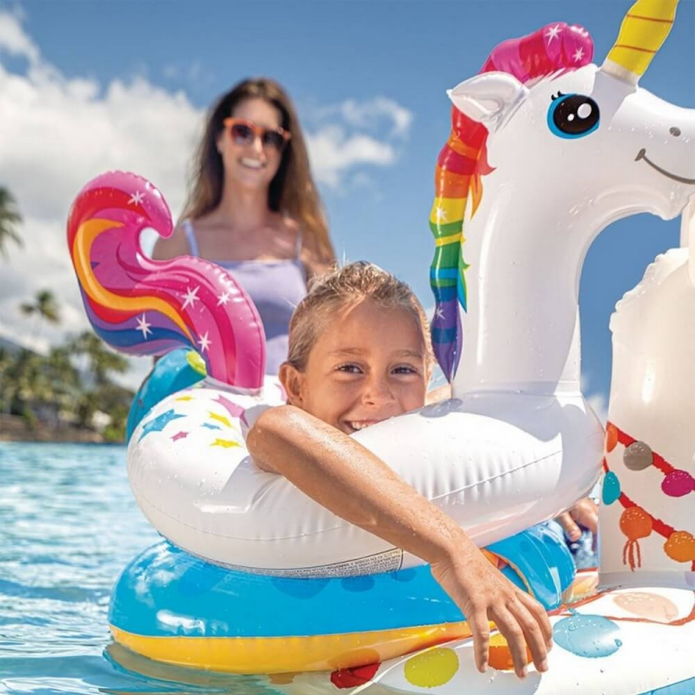 Круг для плавания 107*58 см 3-6 лет микс Животные Intex