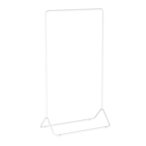 Вешалка металлическая гардеробная 82,5х42х150 см белый Радуга 3 ЗМИ