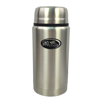 Термос нержавеющая сталь  0,75 л широкое горло ложка Классик Биосталь