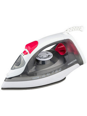 Утюг 1,8 кВт керамическое покрытие пар бело-серый HS-4012 HomeStar