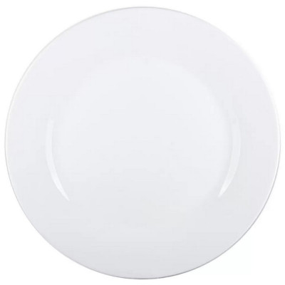 Тарелка фарфоровая обеденная 23 см белый Общепит Коралл