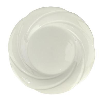 Блюдо керамическое  25 см ромашка белый Общепит Коралл