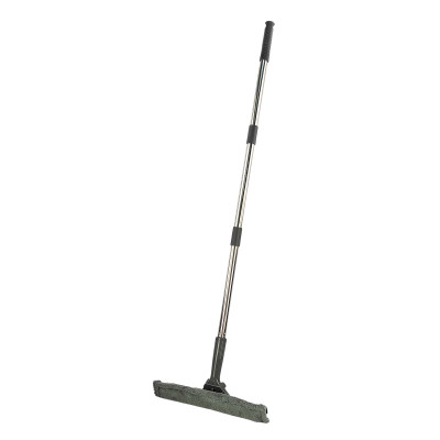 Стекломой пластиковый 31*5*20 см с тряпкой с ручкой Графит Baizheng