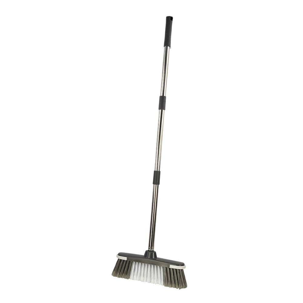 Щетка пластиковая для пола 19*5,5*11 см хозяйственная с ручкой Графит Baizheng