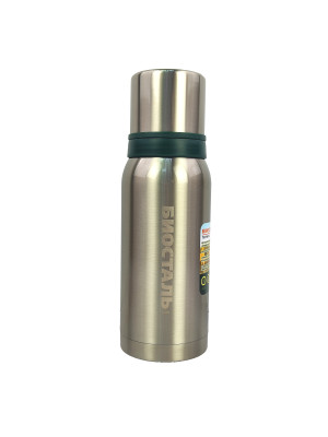 Термос нержавеющая сталь 1 л узкое 2 чаши без кнопки Охота Биосталь Термос нержавеющая сталь 1 л узкое 2 чаши без кнопки Охота Биосталь