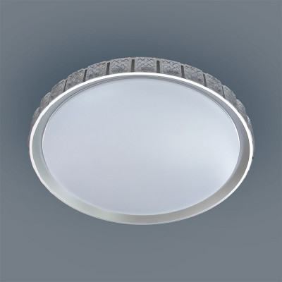 Светильник потолочный светодиодный 50*8см 36Вт 3600Лм 15м2 пульт белый Baizheng