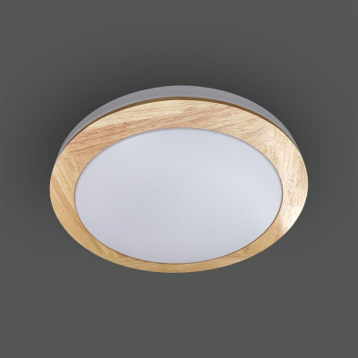 Светильник потолочный светодиодный 39*6.5см 24Вт 2400Лм 10м2 пульт дерево Baizheng