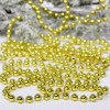 Мини картинка Бусы пластиковые на елку 2,7 м d-6 мм золото Шарик Серпантин