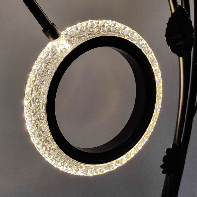 Картинка Торшер светодиодный 3 плафона 155х40х28 см 8Вт 80LM 8м2 микс Baizheng