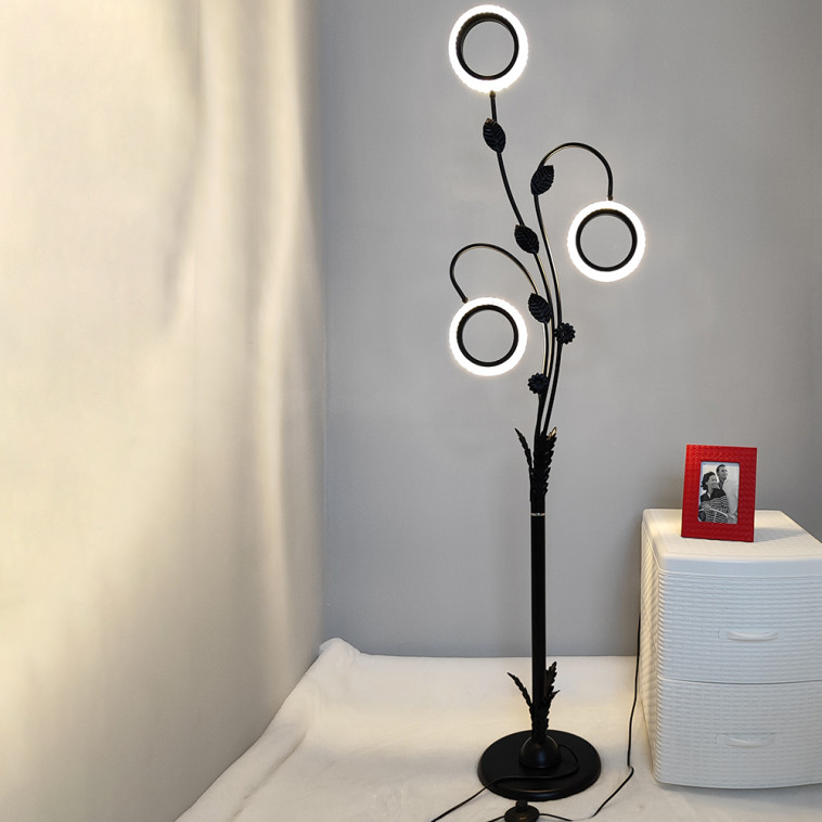 Фото №1 Торшер светодиодный 3 плафона 155х40х28 см 8Вт 80LM 8м2 микс Baizheng