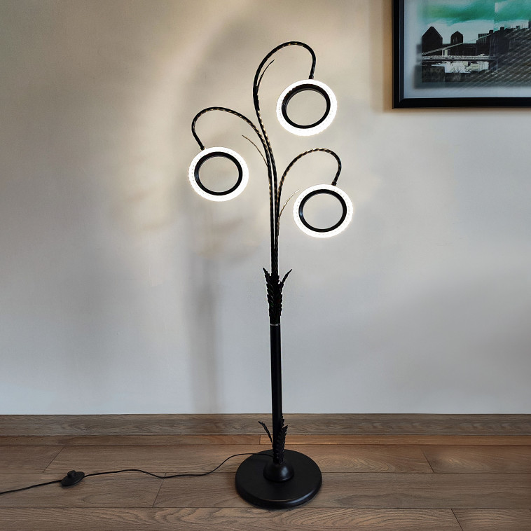 Фото Торшер светодиодный 3 плафона 155х45х28 см 8Вт 80LM 8м2 микс Baizheng