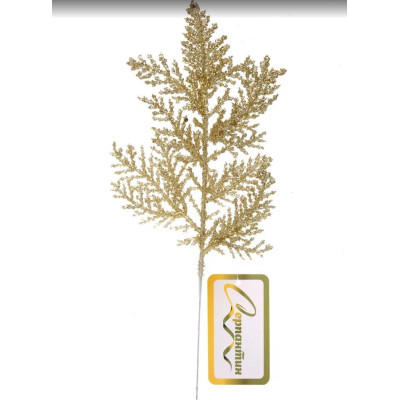 Ветка декоративная 25 см золото Зимний сон