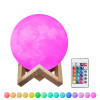 Мини фото Ночник светодиодный 15 см 5 Вт USB пульт подставка дерево Луна Baizheng