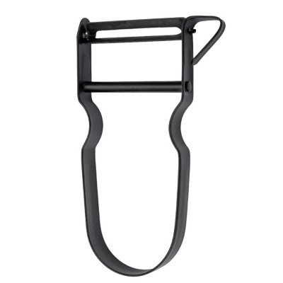 Овощечистка нержавеющая сталь 11х6 см ручка из non-stick горизонт лезв черный Classico Nero Mallony