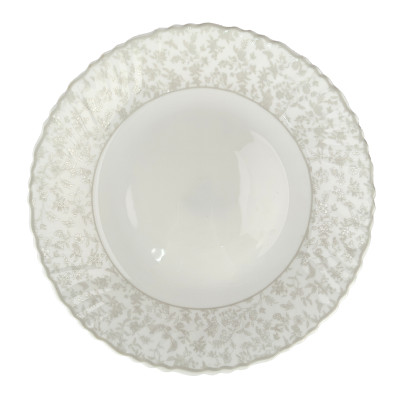 Тарелка стеклокерамическая обеденная 23 см Эскиз розы Мфк