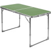 Мини фото Стол туристический складной пластик 1200х600х445/610мм 6 хаки Nika